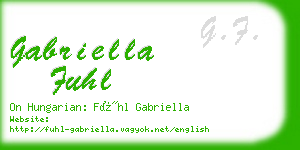 gabriella fuhl business card